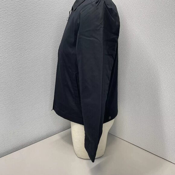 NEW EVERLANE Men's Jacket Collared Full Zip Size M Black - Picture 3 of 6